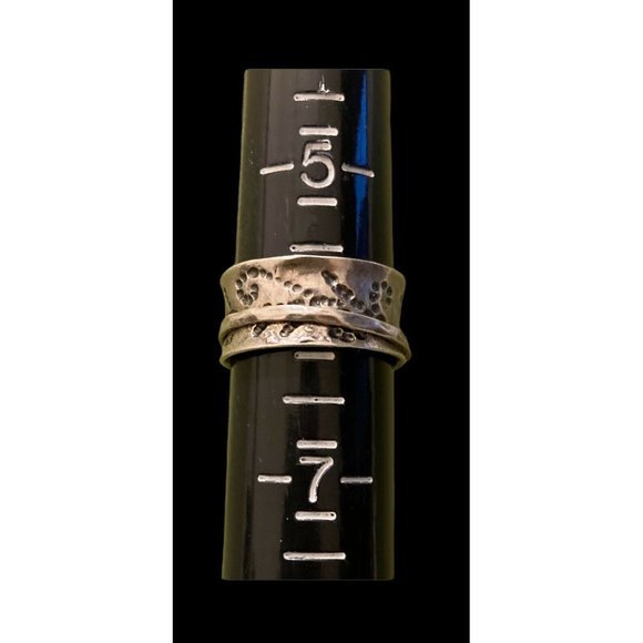 Ring Sterling Silver Israel Spinner Band size 6 - Picture 3 of 12